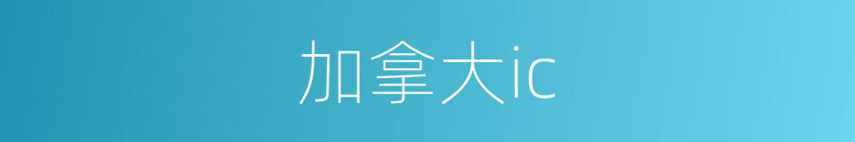 加拿大ic的同义词