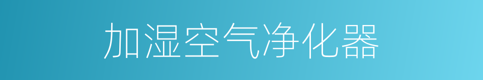 加湿空气净化器的同义词