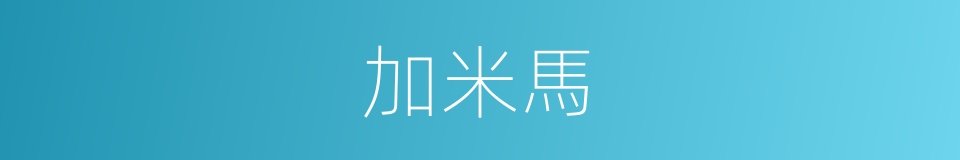 加米馬的同義詞