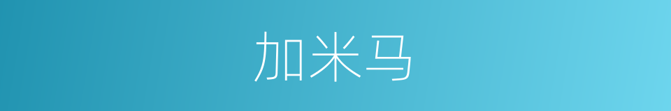 加米马的同义词