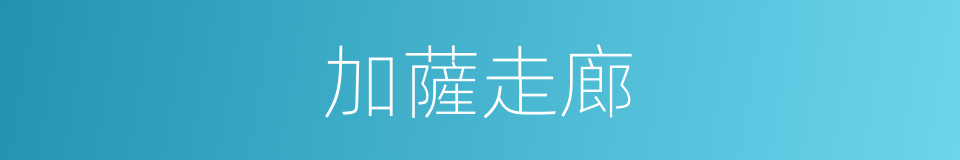 加薩走廊的同義詞