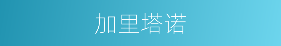 加里塔诺的同义词