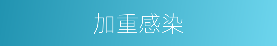 加重感染的同义词