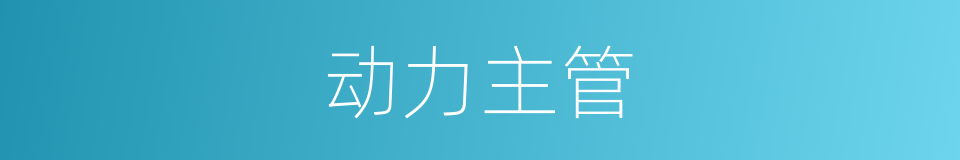 动力主管的同义词