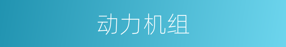 动力机组的同义词