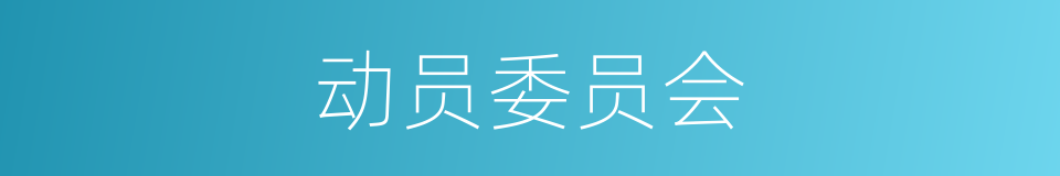 动员委员会的同义词