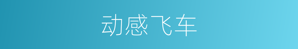 动感飞车的同义词