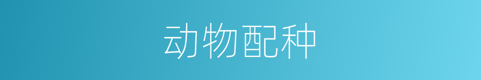 动物配种的同义词