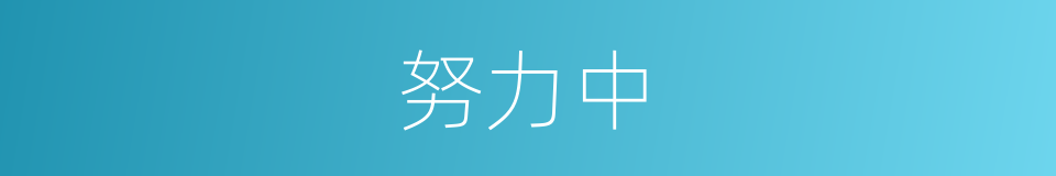 努力中的同义词