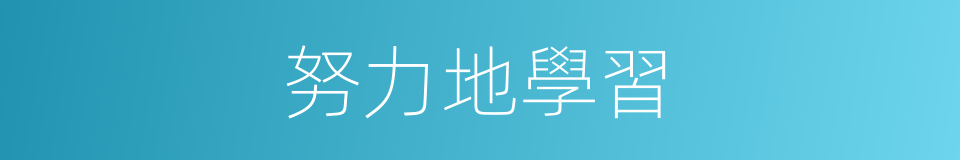 努力地學習的同義詞