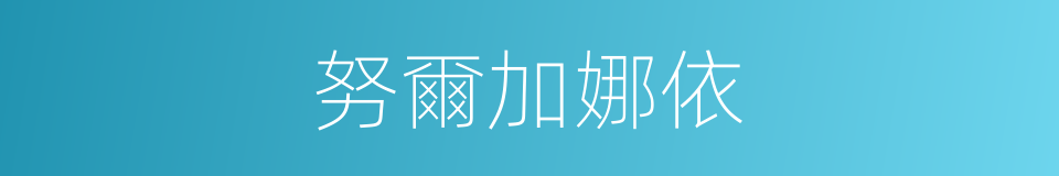 努爾加娜依的同義詞