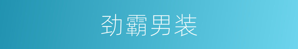 劲霸男装的同义词