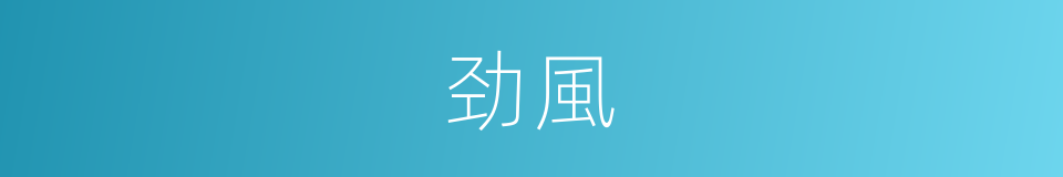 劲風的意思