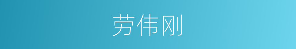 劳伟刚的同义词
