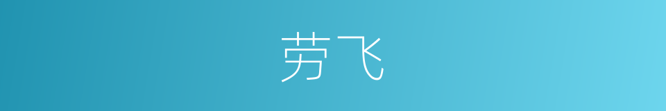 劳飞的同义词