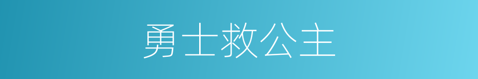 勇士救公主的同义词