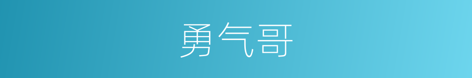 勇气哥的同义词