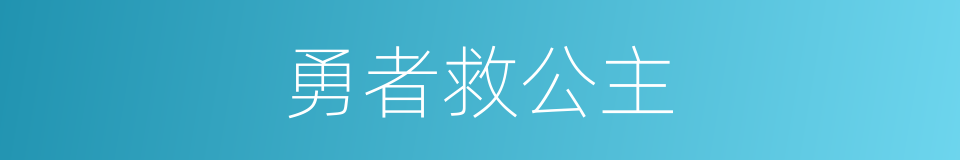 勇者救公主的同义词