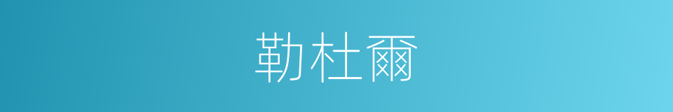 勒杜爾的同義詞