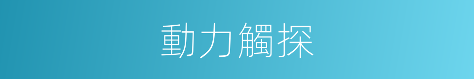 動力觸探的同義詞