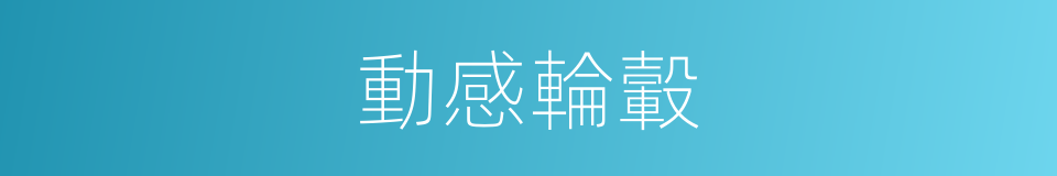 動感輪轂的同義詞