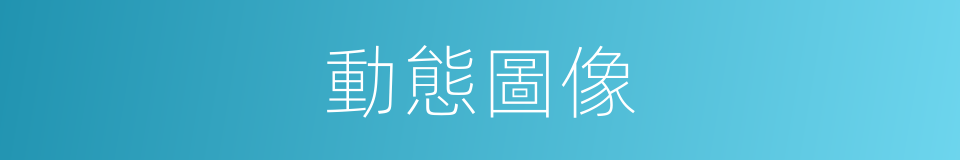 動態圖像的同義詞