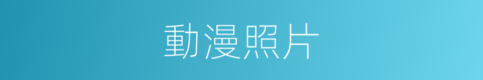 動漫照片的同義詞