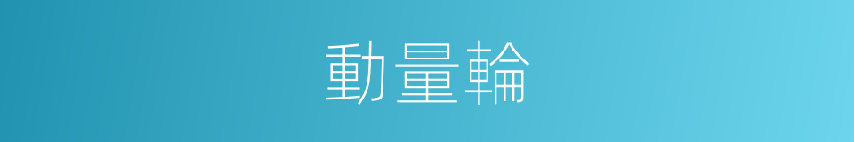 動量輪的同義詞
