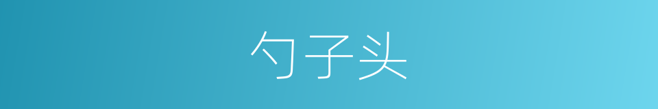 勺子头的同义词