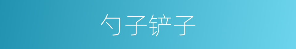 勺子铲子的同义词