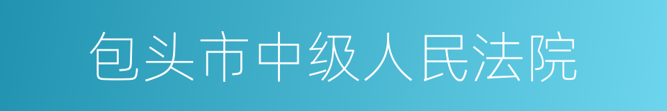 包头市中级人民法院的同义词