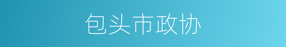 包头市政协的同义词
