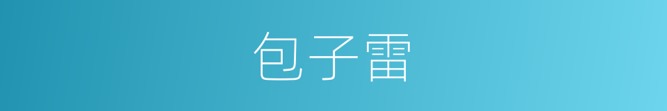 包子雷的同义词