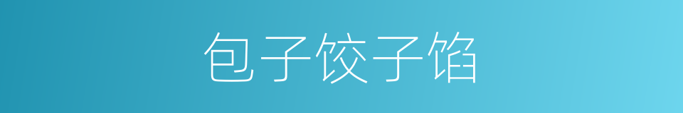 包子饺子馅的同义词