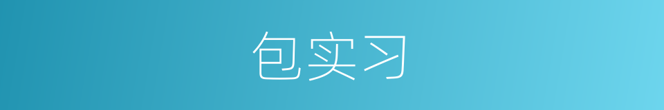 包实习的同义词