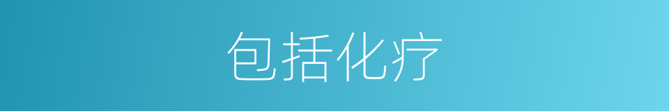 包括化疗的同义词