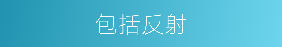 包括反射的同义词