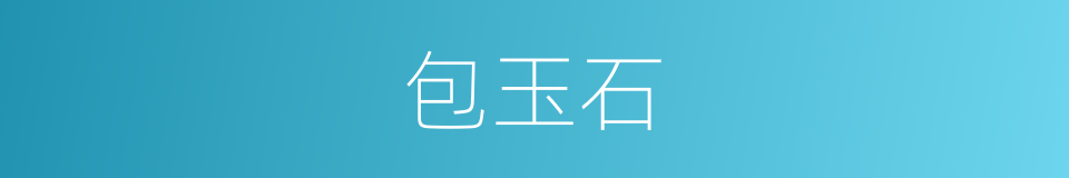 包玉石的同义词