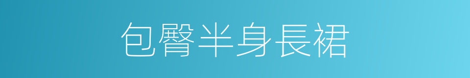 包臀半身長裙的同義詞