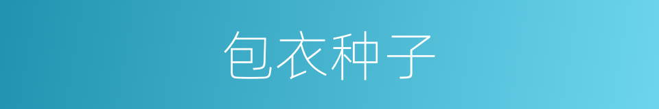 包衣种子的意思