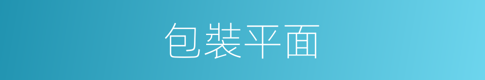 包裝平面的同義詞
