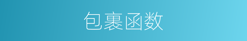 包裹函数的同义词