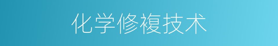 化学修複技术的同义词