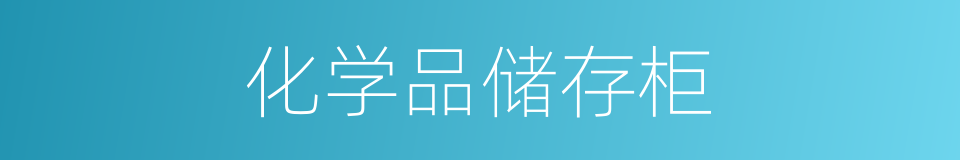 化学品储存柜的同义词