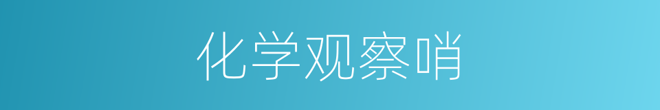化学观察哨的同义词