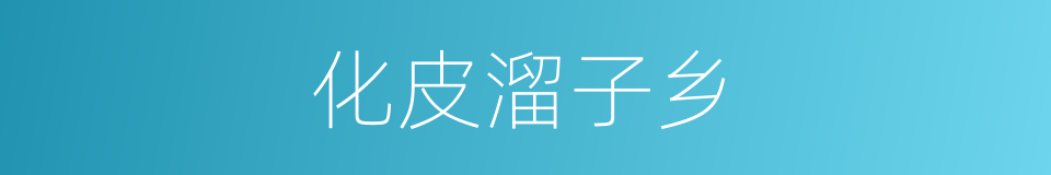 化皮溜子乡的同义词