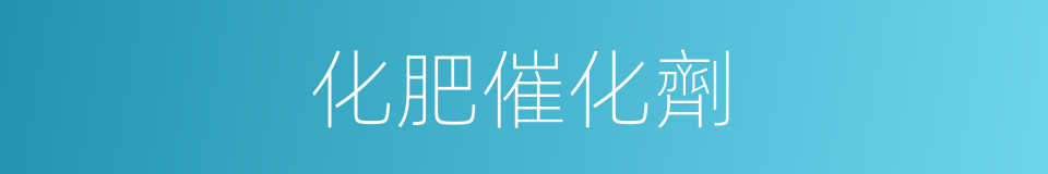 化肥催化劑的同義詞