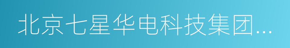 北京七星华电科技集团有限责任公司的同义词