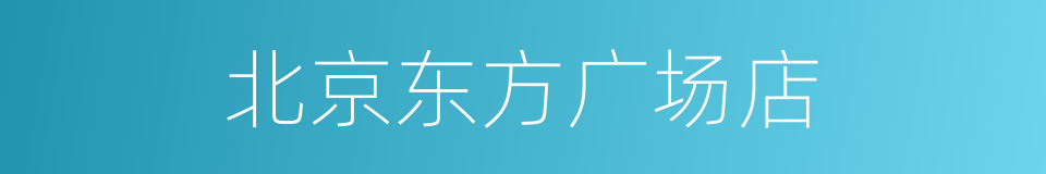 北京东方广场店的同义词