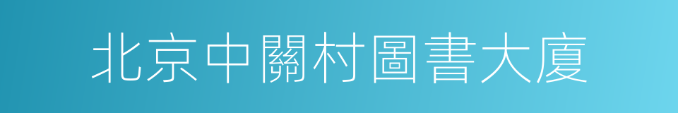 北京中關村圖書大廈的同義詞
